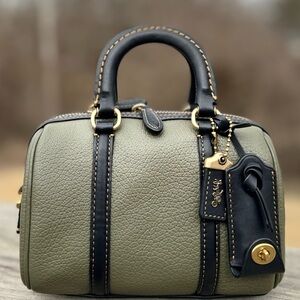 Coach Ruby Satchel 18 Army Green Coach Women's Handbag